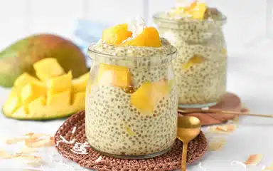 Image for the Mango Coconut Chia Seed Pudding recipe